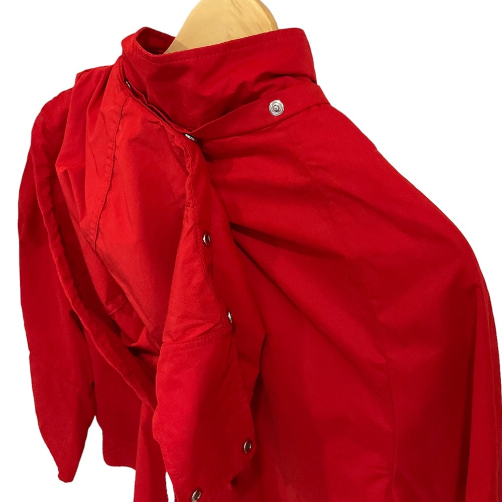 NWT Zara Women’s Red Swing Style Spring Jacket With Removable Hood Size … - Picture 9 of 16